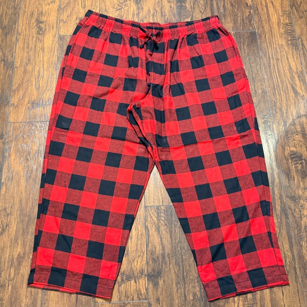 Sonoma Pajama Pants Mens 4XB Red Buffalo Plaid Flannel Essential Sleepwear